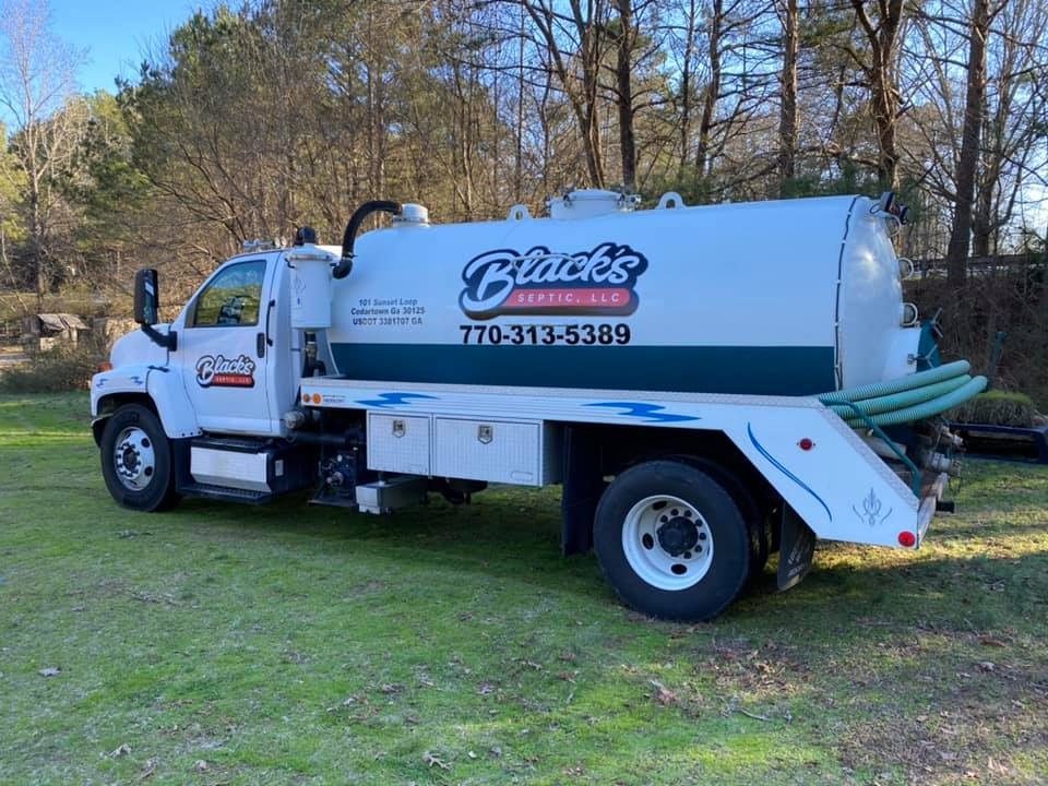 Black's Septic pump truck